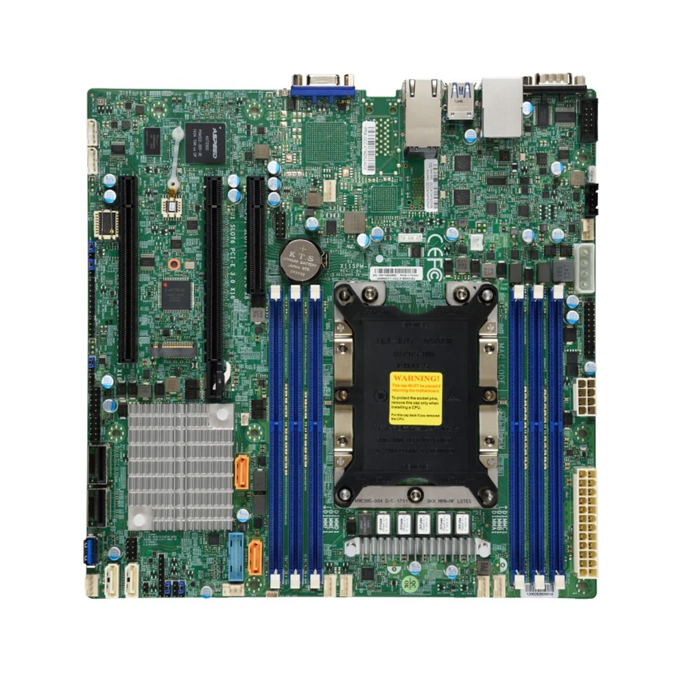 Server Motherboard For Supermicro Single Server C621 MicroATX GbE LAN SATA3 (6Gbps) DDR4 LGA-3647 X11SPM-F