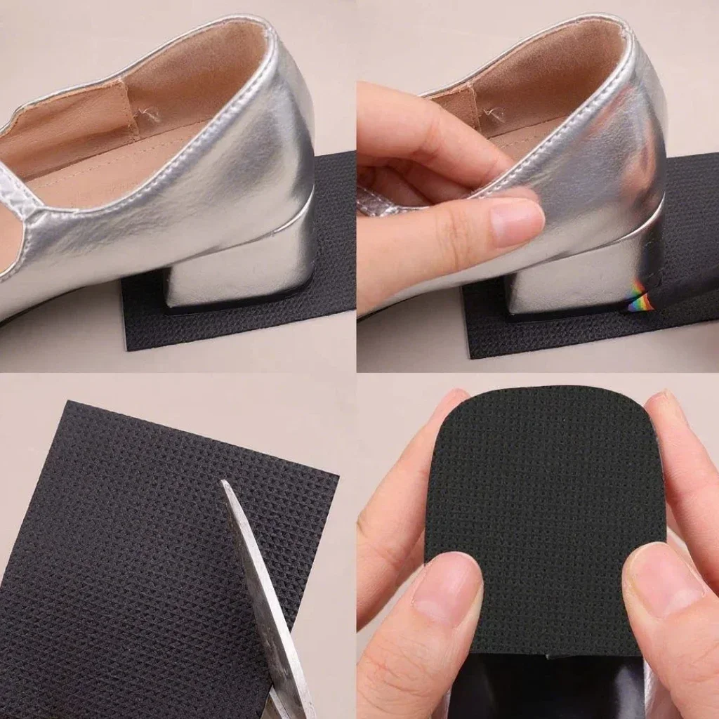 Protector de Suela de Zapatos Autoadhesivo Antideslizante de 1m, Almohadillas de Goma Duraderas para Tacones Altos, Almohadilla Amortiguadora Resistente al Desgaste