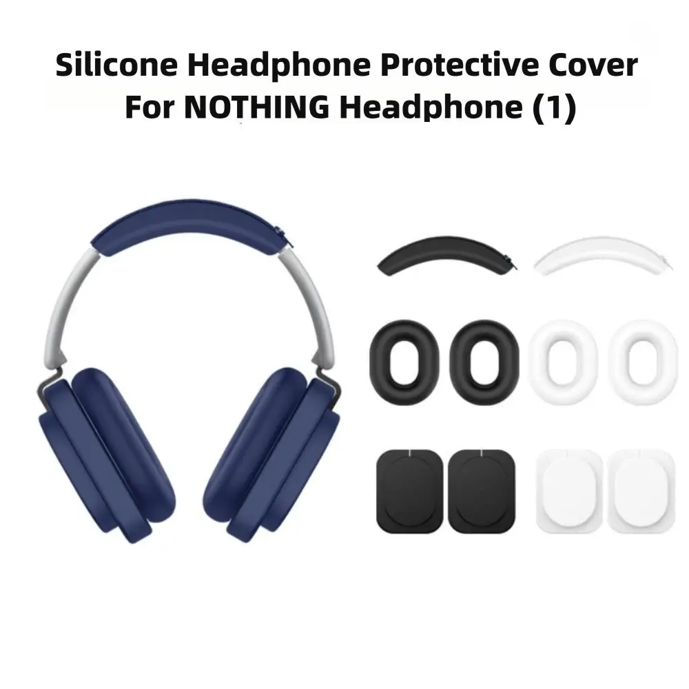 Silicone 3-in-1 Headphone Case Replacement Protective Ear Cups Cover Shockproof Headphone Accessories for NOTHING Headphone(1)