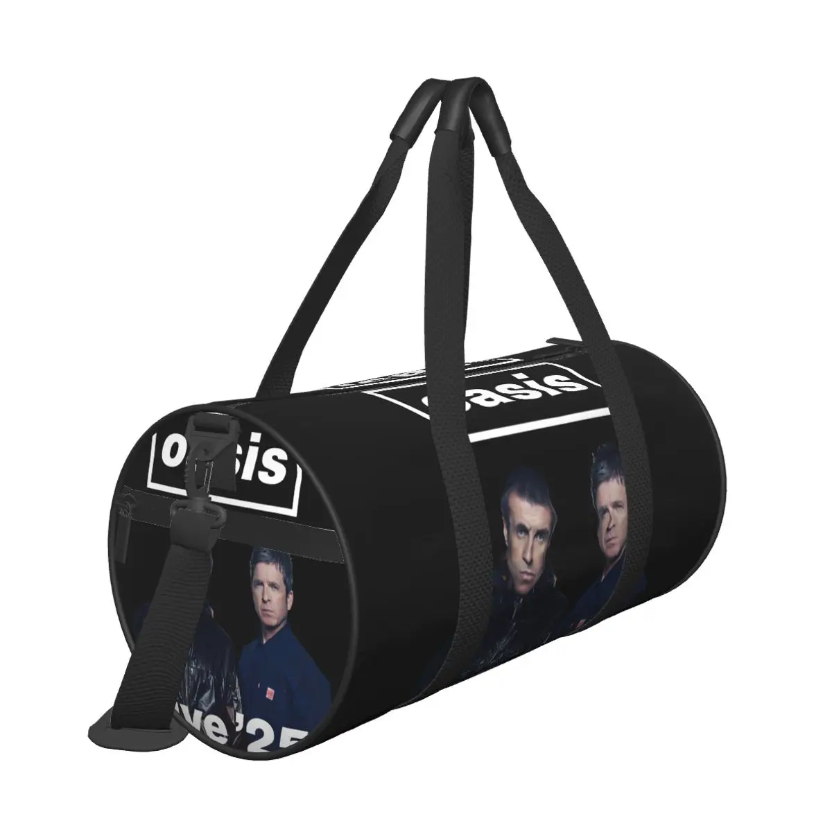 Oasises Live 25 Tour Rock British Band Sport Bags with Shoes Gym Bag Couple Design Handbag Travel Training Vintage Fitness Bag