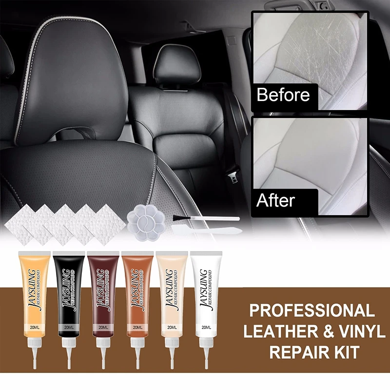 

20ML Leather Dyeing Agent Leather Repair Gel Car Seat Leather Complementary Repair Refurbishing Cream Paste Leather Repair Kit