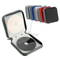 Portable 40pcs Capacity Disc CD DVD Wallet Storage Organizer Case Holder EVA Storage Bag with Zipper For Home Office Car CD Box