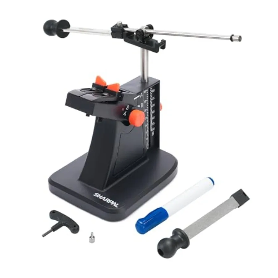 

201H Adjustable 22°- 84° Diamond Scissor and Garden Tool Sharpener 325/600 Grit for Kitchen, Hair Cutting, Sewing Scissors, Law