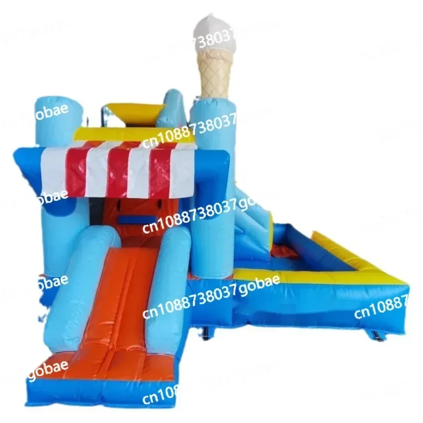 Naughty Castle Small Outdoor Amusement Bouncy Castle Stall Children's Pool Combination Slide