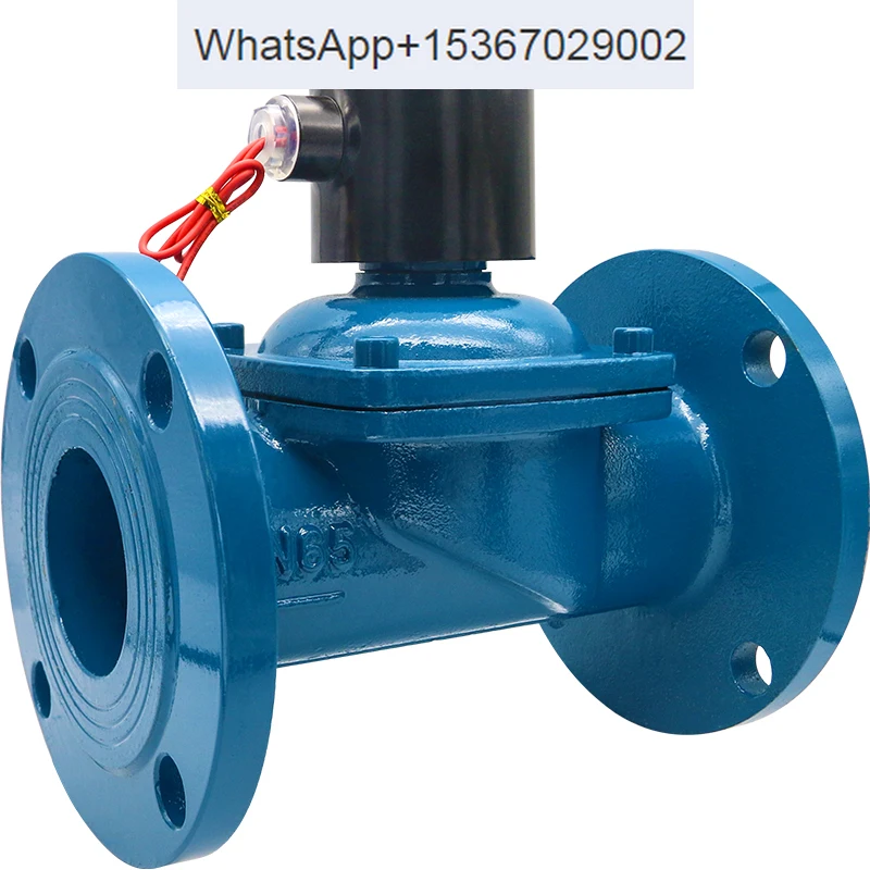 Cast steel flange solenoid valve 220V24V water valve 32 inch control 50 drain switch 65 electric 80 valve DN100