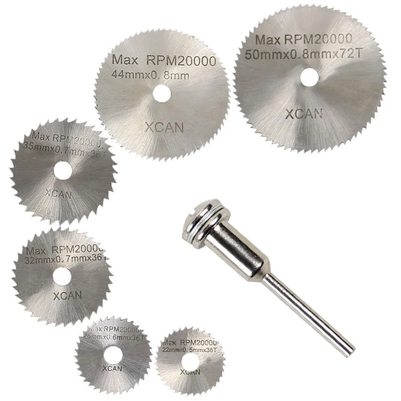 6 Pieces HSS Saw Blades For Ratory Tools Mini Drill Accessories Herramientas Circular Saw Blades