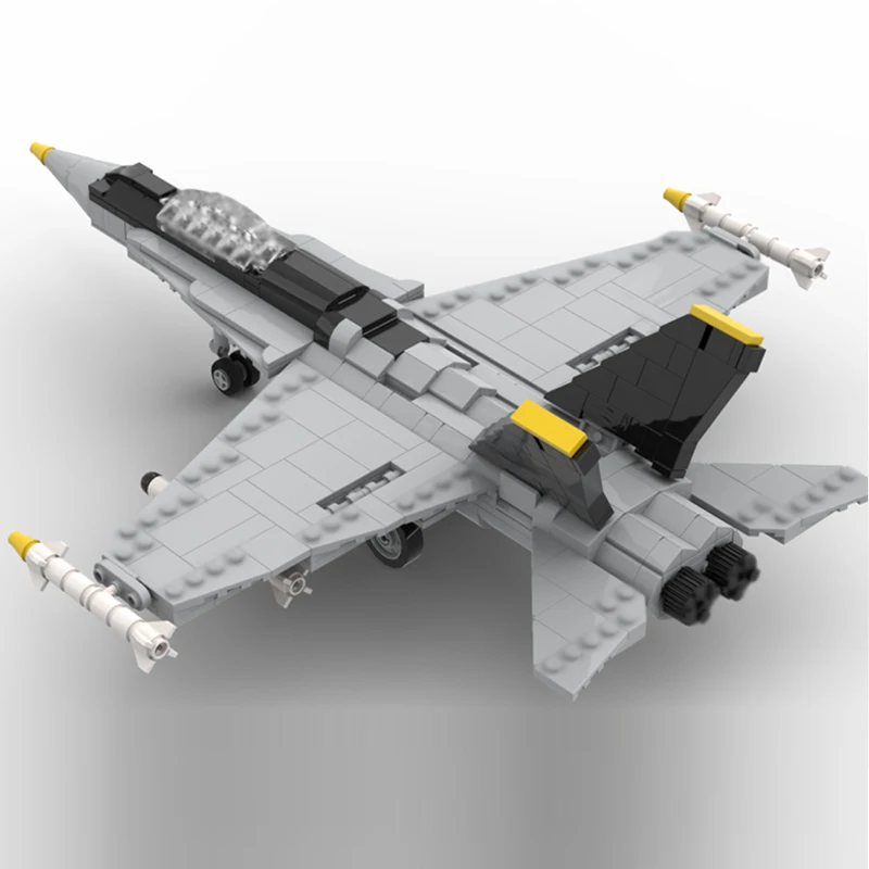 F-18 الدبور الحديثة العسكرية المقاتلة الطائرات نموذج MOC قوالب بناء معدات الحرب وحدات هدية عطلة تجميع ألعاب أطفال البدلة #3