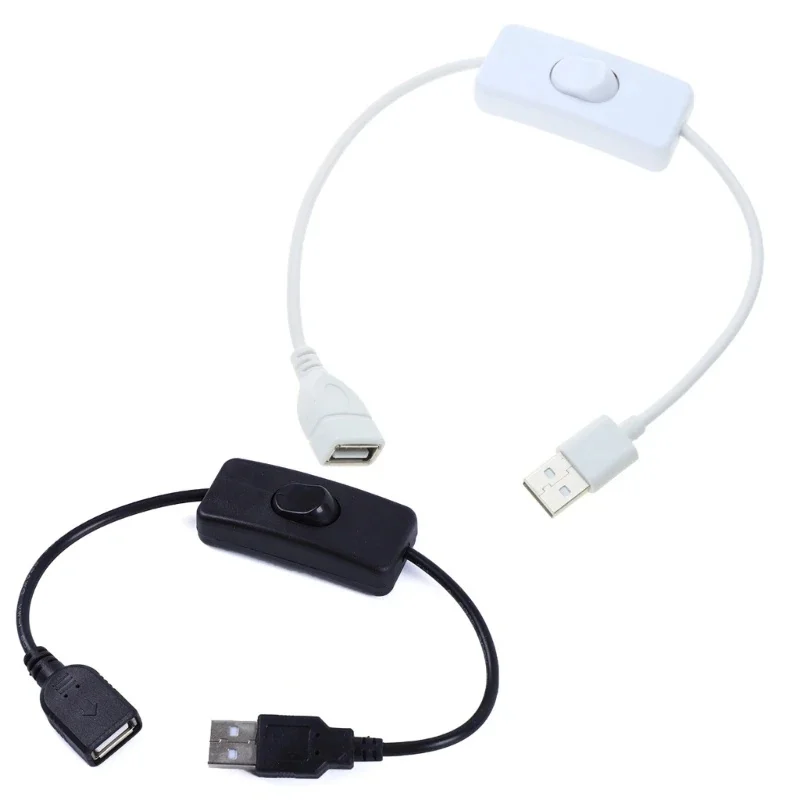 1/2/3/4pcs USB Cable with Switch ON/OFF Cable Extension Toggle Adapter for USB Lamp USB Fan Power Supply Line Durable