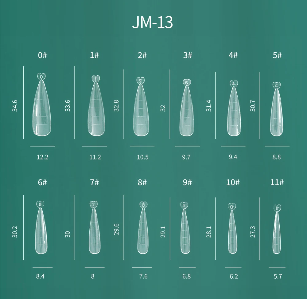 Nailpop Bunte Dual-Form-Nagelformen, 75/288/360 Stück, mehrere Formen für Gelverlängerungen, wiederverwendbar, für den professionellen und privaten Gebrauch – Detail 12