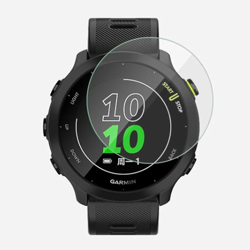 2Pcs Tempered Glass Protective Film For Garmin Forerunner 55 158 Smart Watch Screen Protector Cover Film