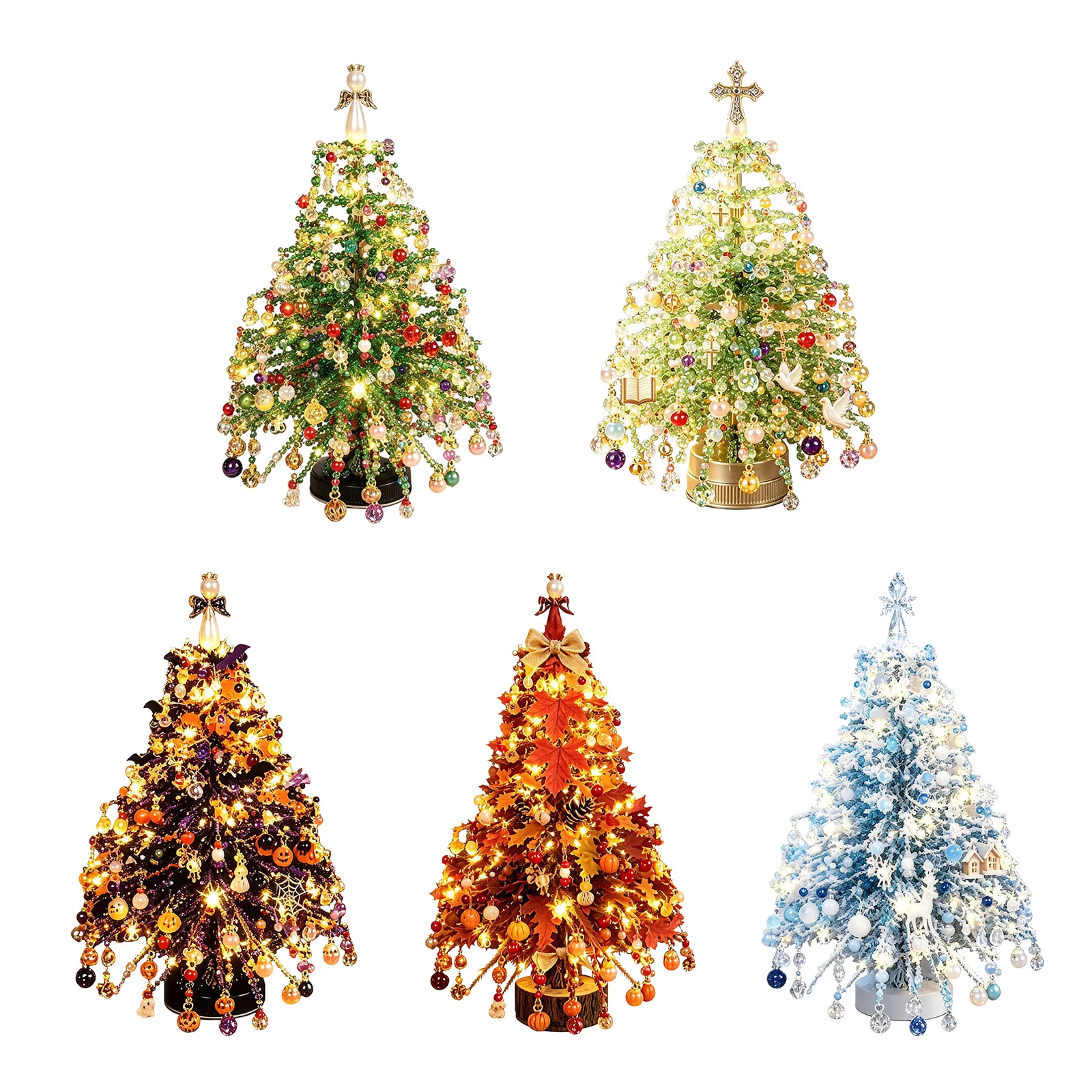 Lighting Tree Decor - DIY Bead Christmas Tree Kit Glow