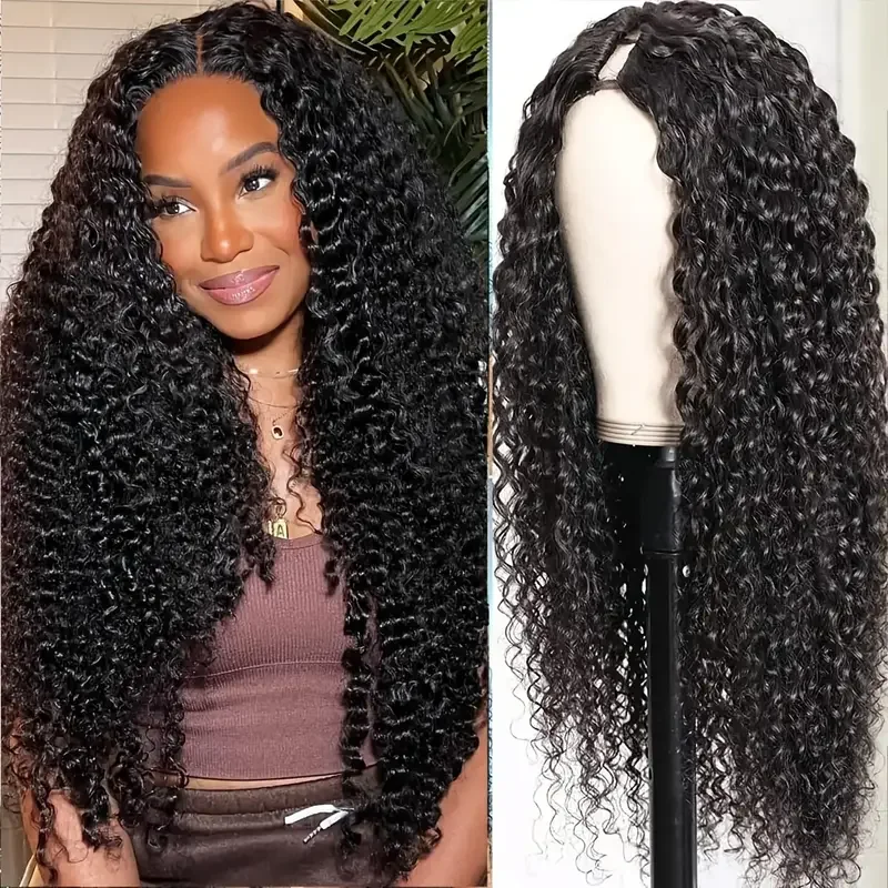 Curly V Part Wigs H… - image