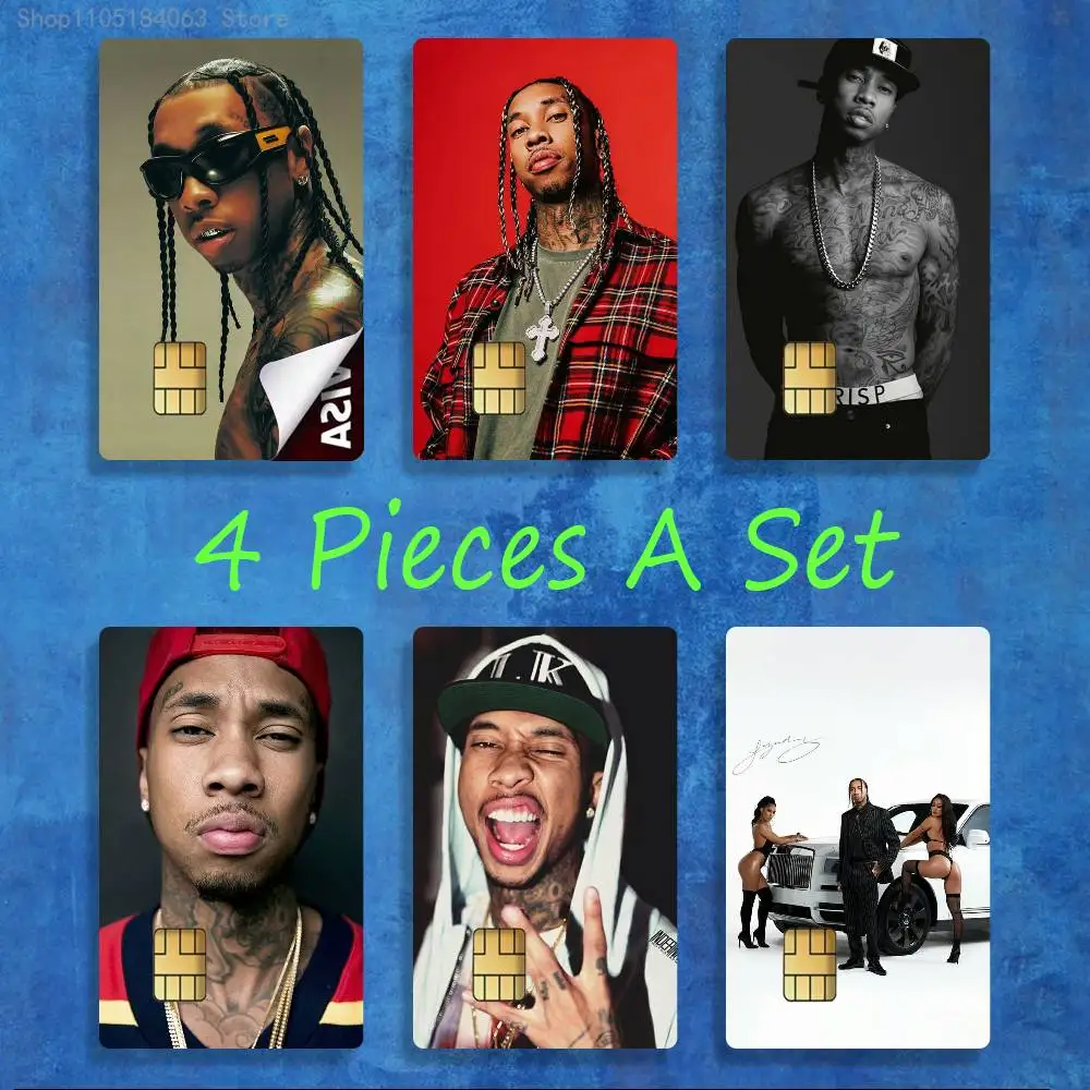

T-Tyga Red Light Tour Stickers Credit Visa Debit Bank Charge Card Bus Metro Waterproof Sticker Decal Decoration