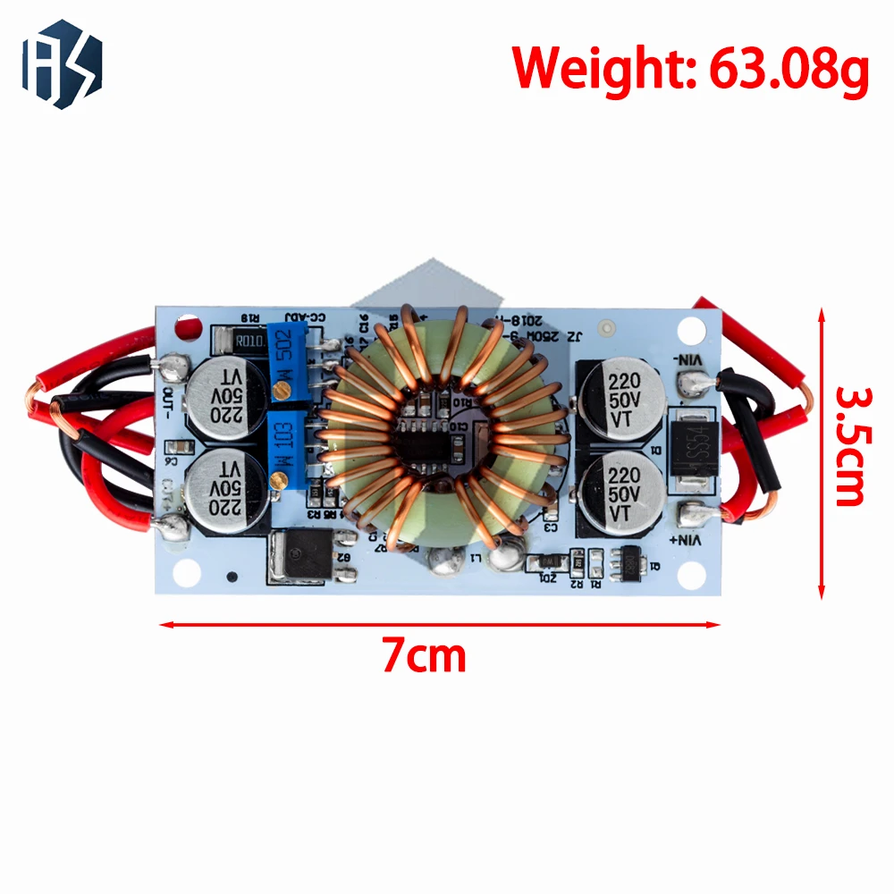DC DC Boost Converter Constant Module Current Mobile Power Supply 250W 10A LED Driver Module Non-isolated Step Up Module