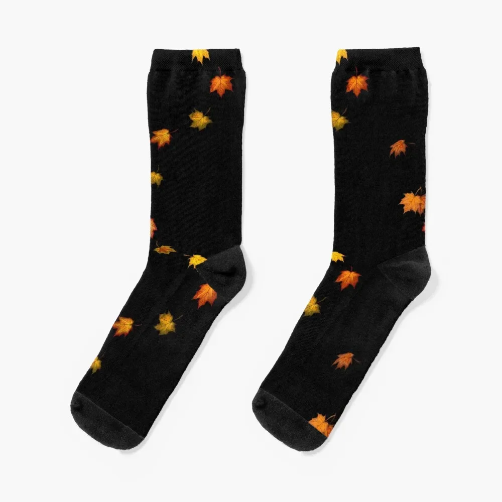 

Autumn Leaves Socks gym Wholesale christmass gift Heating sock Socks Ladies Men's