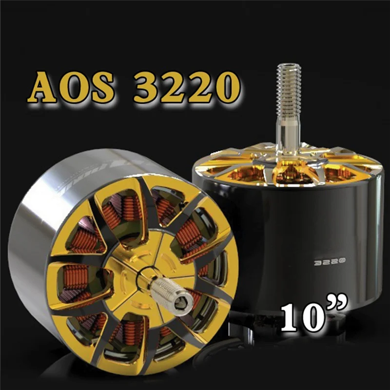 

SQPP-For AOS Supernova 3220 700KV Drone Motor 5-6S 5Mm Shaft Drone Motor For 10 Inch FPV Drone Racing Large Load Drone