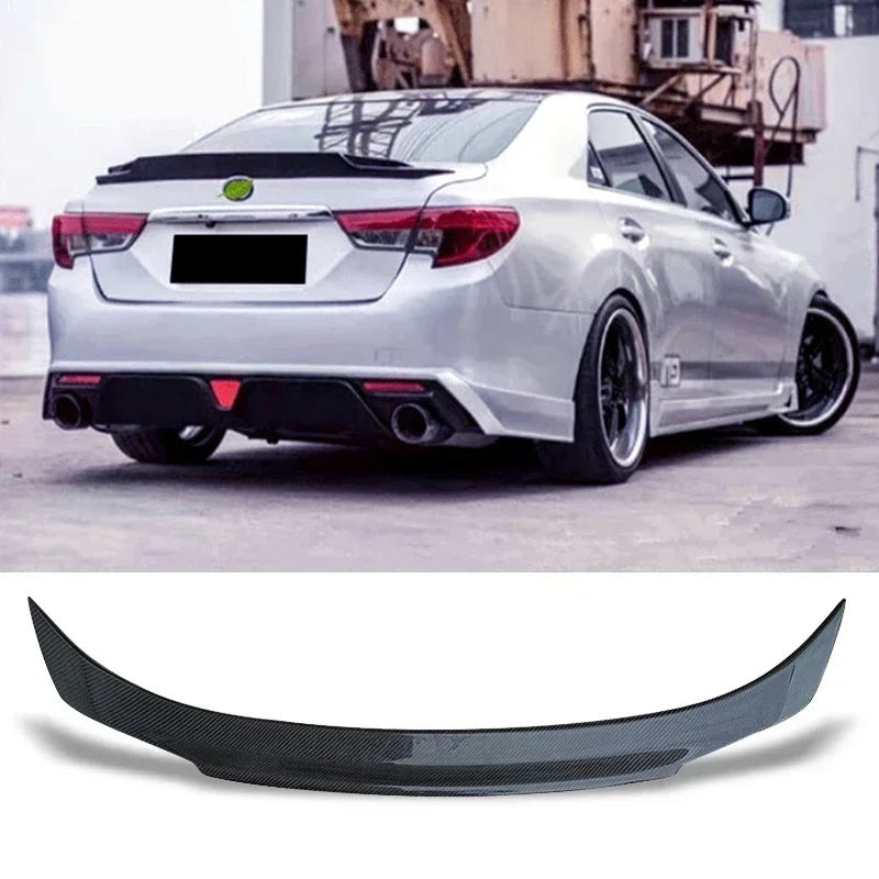 New！ Trunk Spoiler Carbon Fiber For Toyota Mark X Reiz 2010 - 2017 Type IG Car Rear Trunk Wing Refit Accessories Spoiler