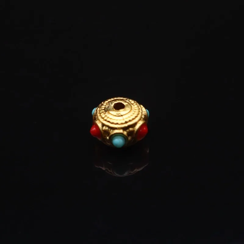 Antique Gold Fortune Dragonfly Eye Spacer Back Cloud Beads Bracelet Pendant DIY Accessory Unisex Handmade Daily Wear Jewelry view 2