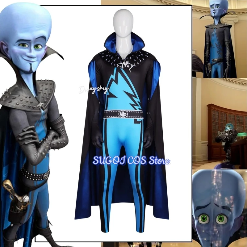 

Blue Guy Michael Mynd Anime Cosplay Costume Jumpsuit Clock Blue Suit Halloween Carnival Man Party Outfit Roleplay Cos Customized