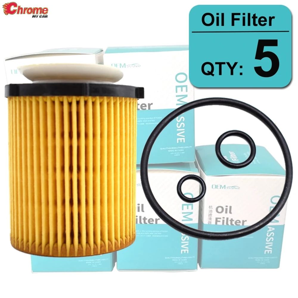 5Pcs Oil Filter 2701800109 For Q60 C-Class GLA-Class W204 W205 A205 C204 S204 S205 X156 C160 C180 C200 C300 GLA180 GLA200 1.6L