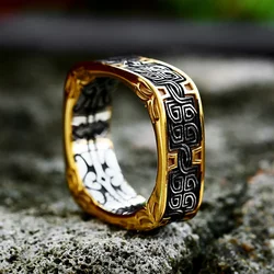 New Norse Viking Celtics Knot Rings for Men Women Fashion Simple Vintage Totem Biker Ring Stainless Steel Jewelry Dropshipping