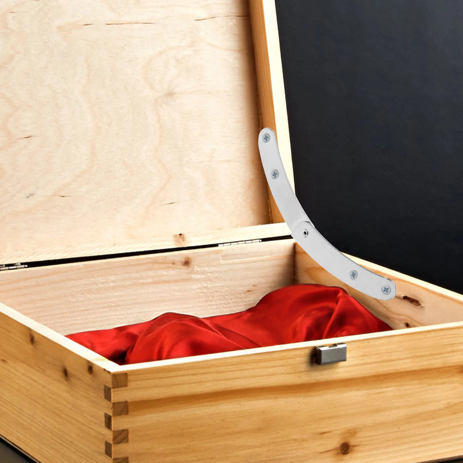 

10pcs Inner Fittings Iron Heavy Duty Lid Hinges For Chest Lid Support For Jewelry Box Cabinet Door Damper Hinges Hardware