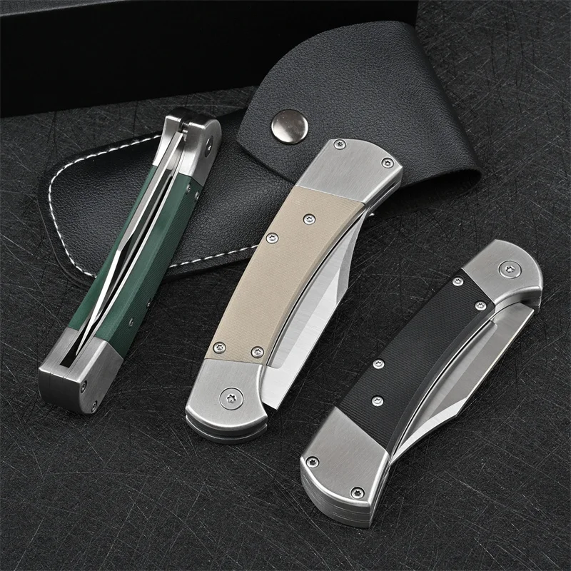 سكين التخييم القابل للطي ، شفرة D2 ، مقبض G10 ، رأس فولاذية ، جيب البقاء على قيد الحياة ، في الهواء الطلق ، الصيد ، الصيد ، EDC ، التكتيكي