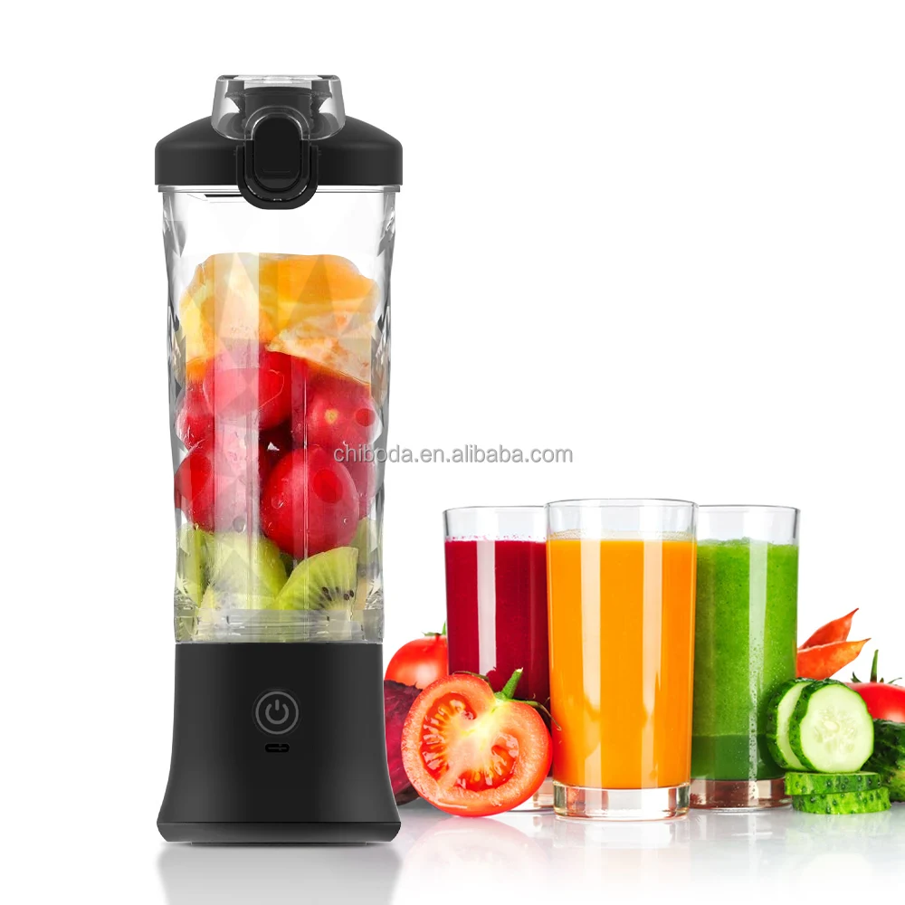 

Multifunctional 600ml Portable Electric Blender Household USB Rechargeable 6 Blades Fruit Mixer Mini Smoothie Juicer Blender