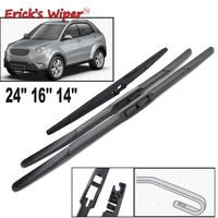 Limpiaparabrisas delantero y trasero de Erick, juego de limpiaparabrisas para SsangYong New Actyon Korando C 10 - 19, ventana de parabrisas de 24 ""16"" 14""