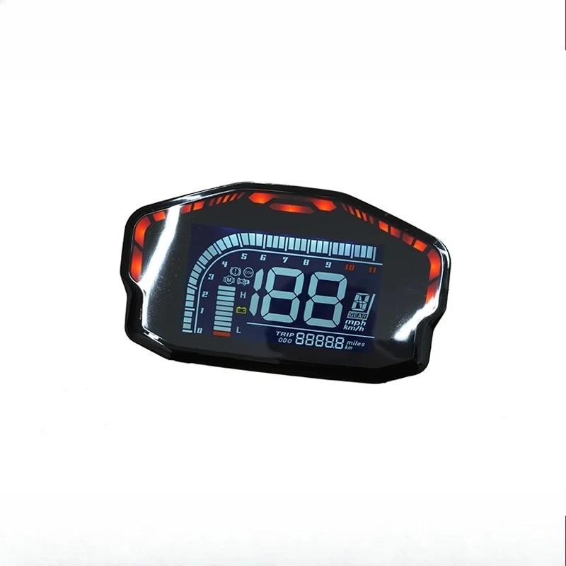 Electric Scooter DKD LCD Instrument Meter Adjustable LIN CAN Bus Digital Speed Display Match VOTOL Controller Dashboard Screen