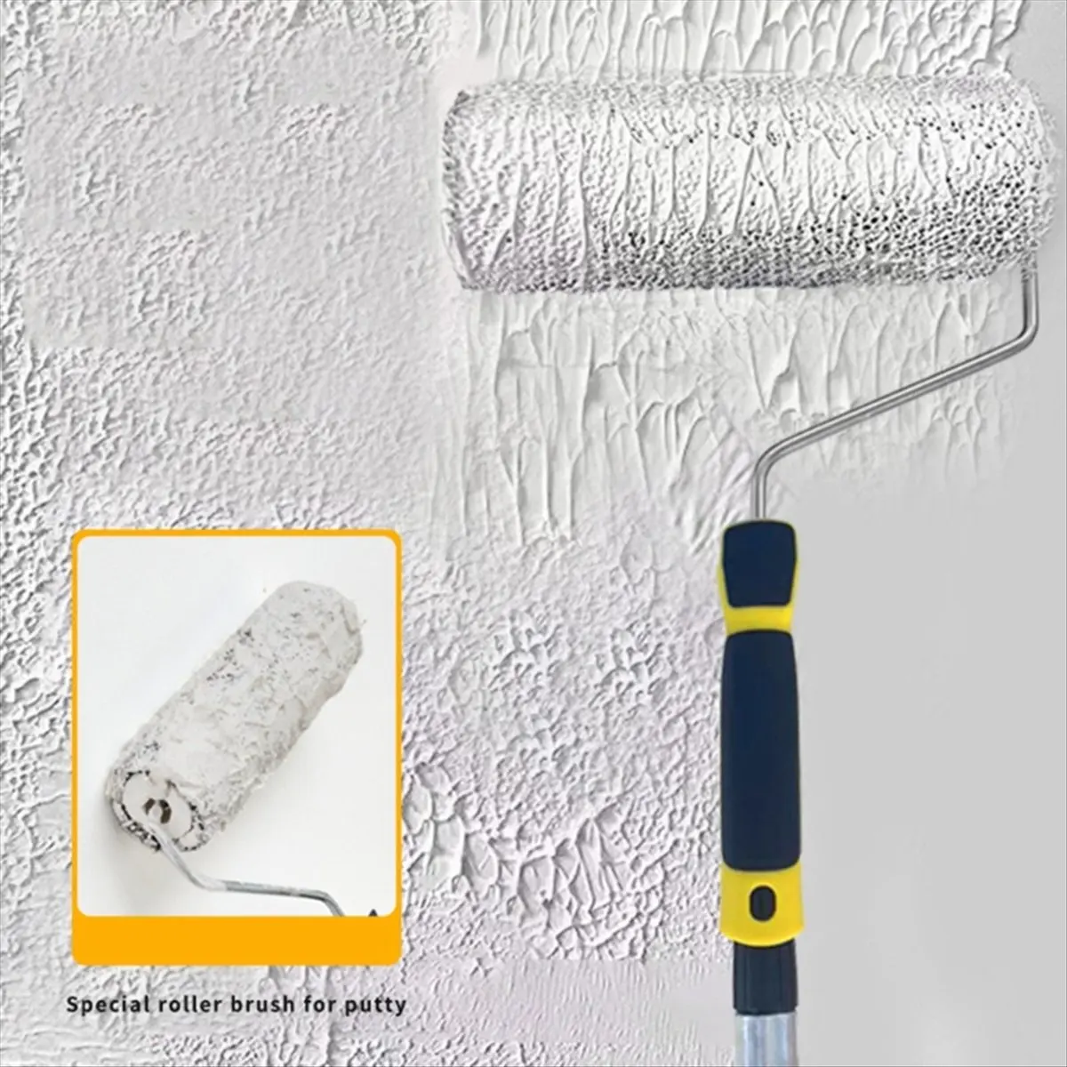 AT16 Wall Roller Easy to Handle Wall Brush Wall Roller for Precise Plaster Application Replace Trowels & Rakes