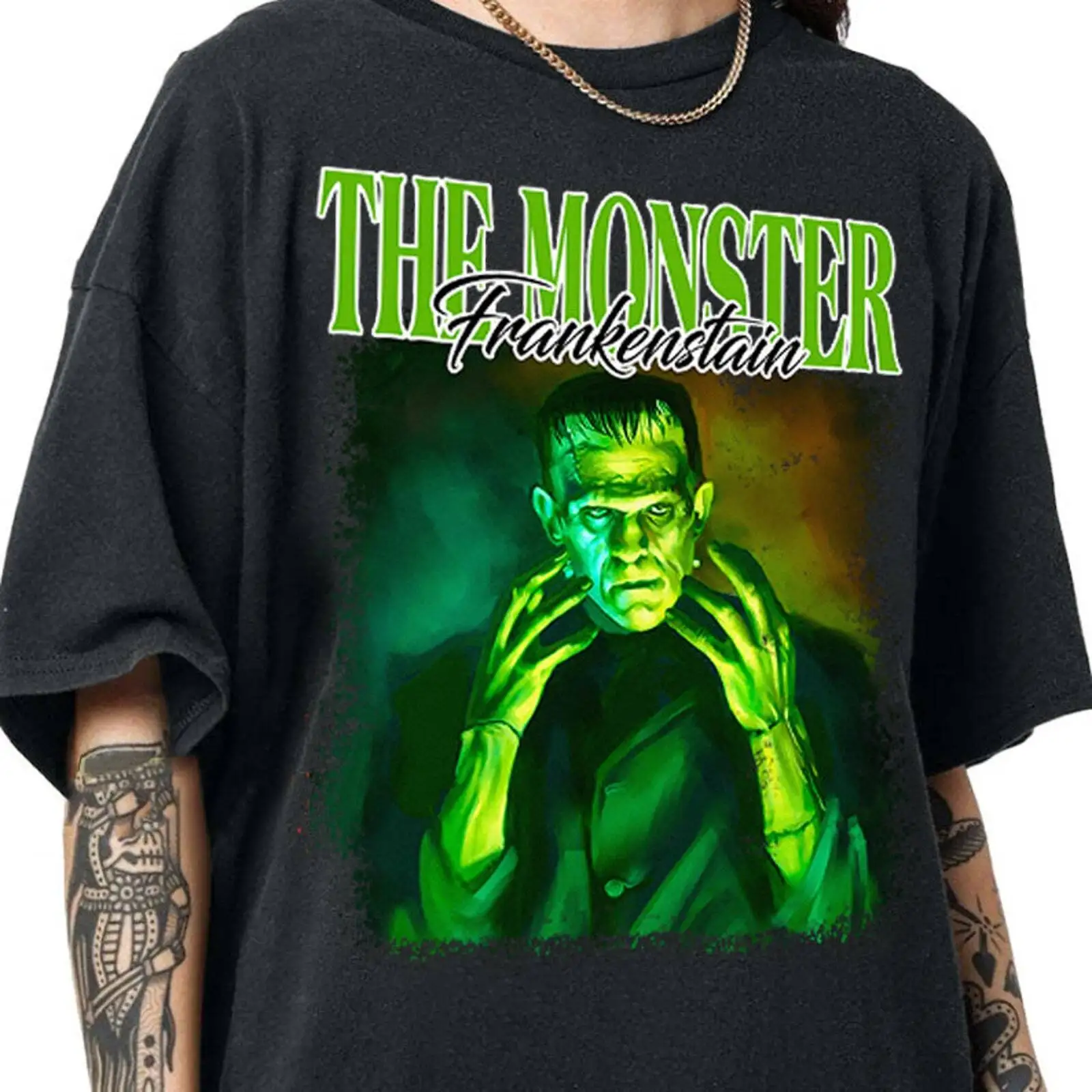 

Рубашка Франкенштейна, забавная футболка на Хэллоуин, жуткий сезон, футболка Monster Mash, Вин