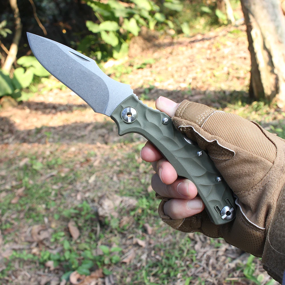 New Pohl Force Folding Pocket Knife Professional Bushcraft Survival Ganzo Small Knives Utility Tanto flipper Knife for Men Gift - view 5