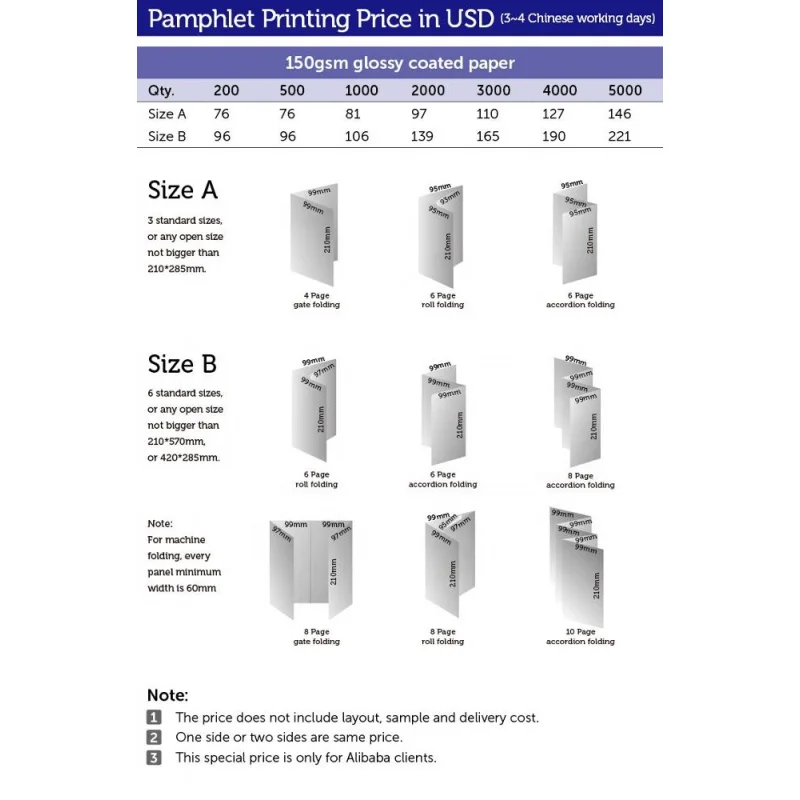 50 0.Zhang.Custom.Goedkope drievoudige brochure Gevouwen Folder flyer brochure Print winkel shanghai beste afdrukken