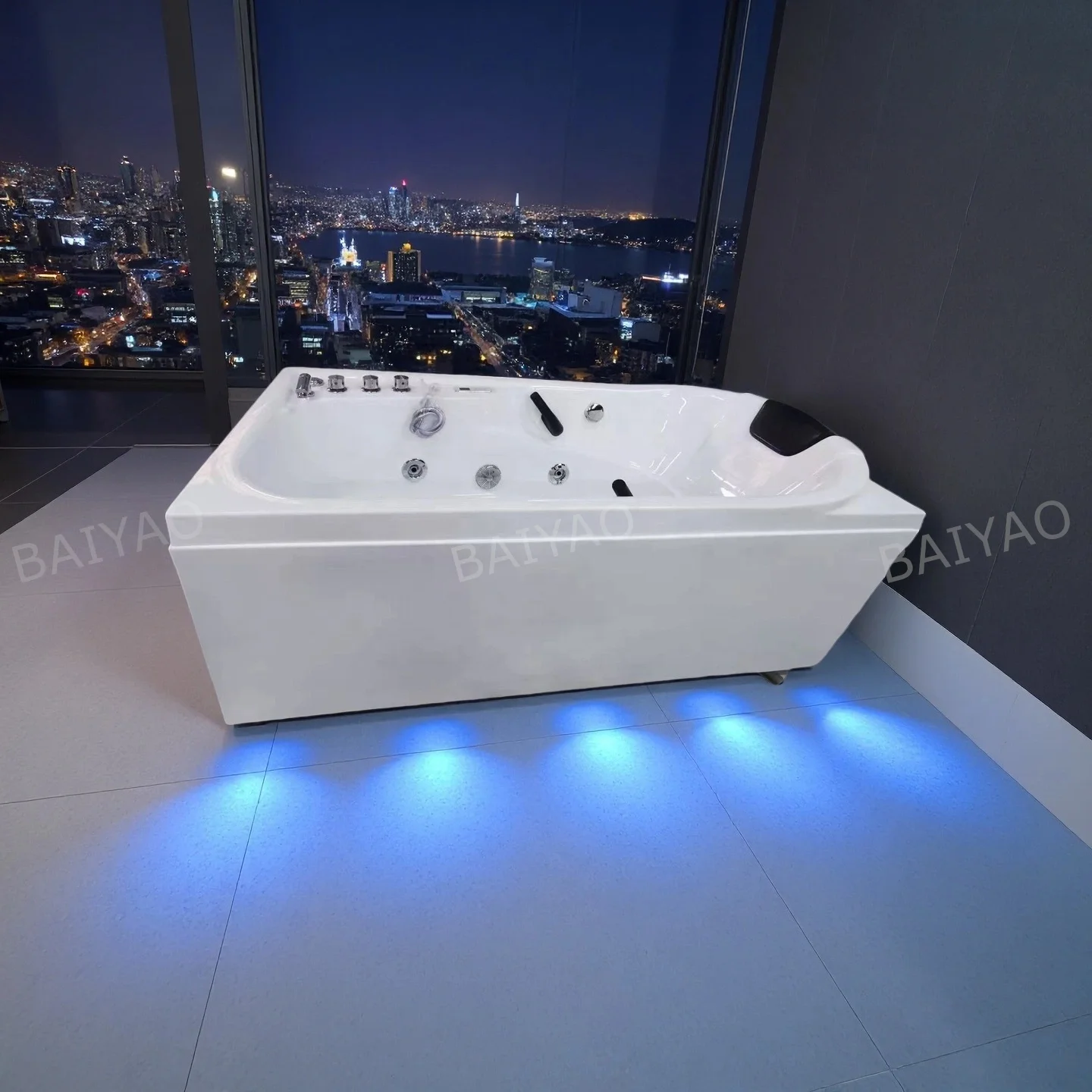 

1 Person Indoor White Acrylic Jakuzi Bathtub/ Hot Tub Whirlpoo/ Modern Luxury Spa Hot Tub Spa Massage Bathtub For Hotel