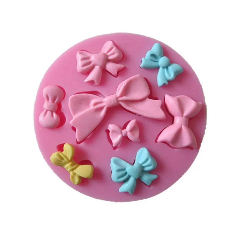 

Mini Bow Silicone Fondant Mold Chocolate Cake Decorating Tools Dessert Pastry Confectionery Baking Mould Kitchen Accessories