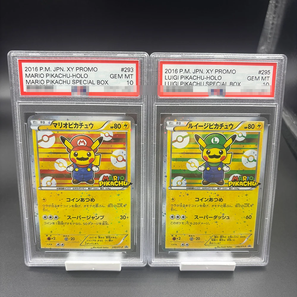 DIY 2016 P.M. JPN.XY PROMO versión PIKACHU tarjeta de colección tarjeta de clasificación de 10 puntos PIKACHU caja especial Anime tarjeta de juego juguete de regalo