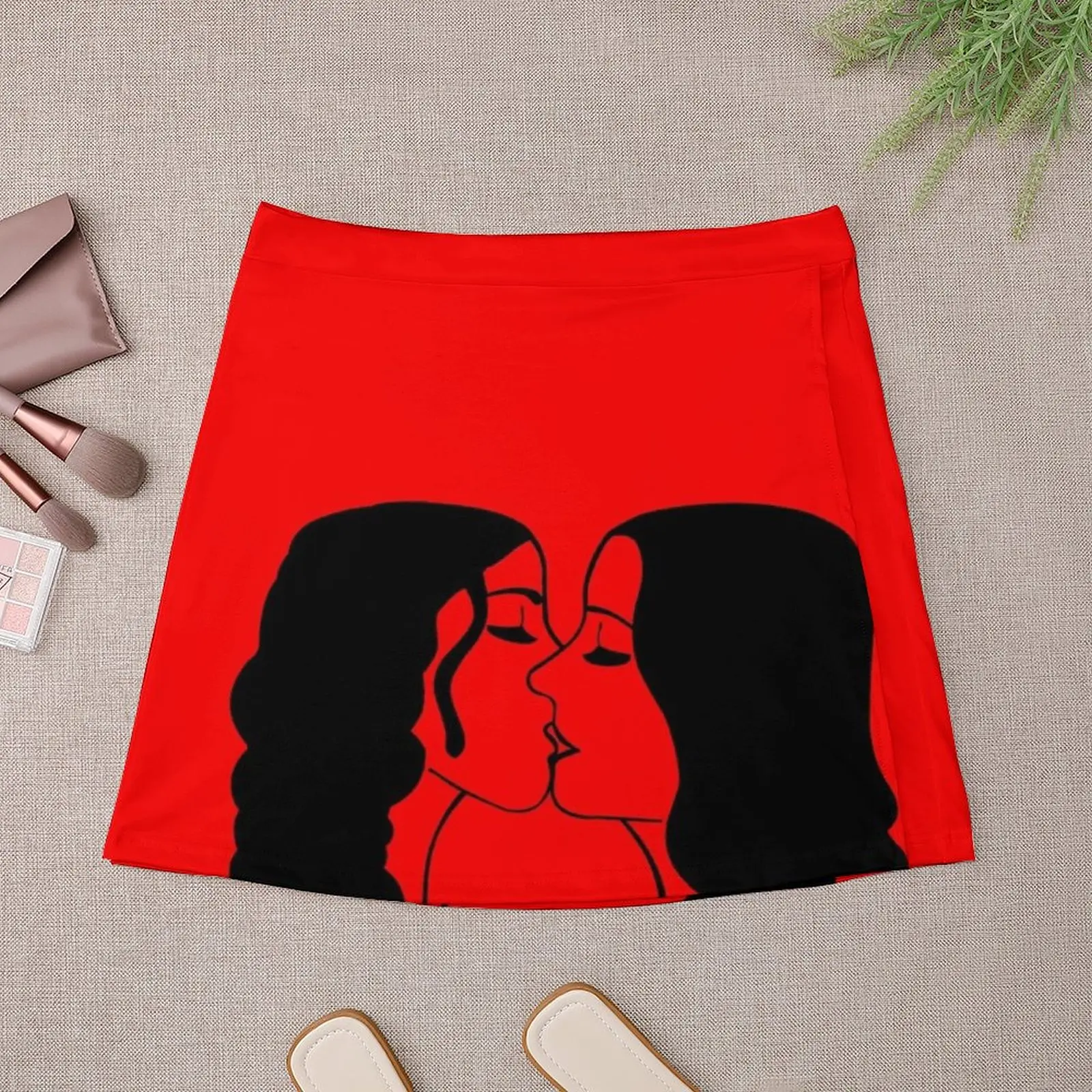 Girls Kissing Mini Skirt women's clothing trend 2023 90s aesthetic