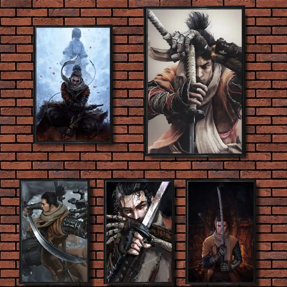 

Ninja SEKIRO game Shadows Die Twice Poster Prints Wall Art Picture Painting Gift Living Room Restaurant Bar Large Dec Sticker
