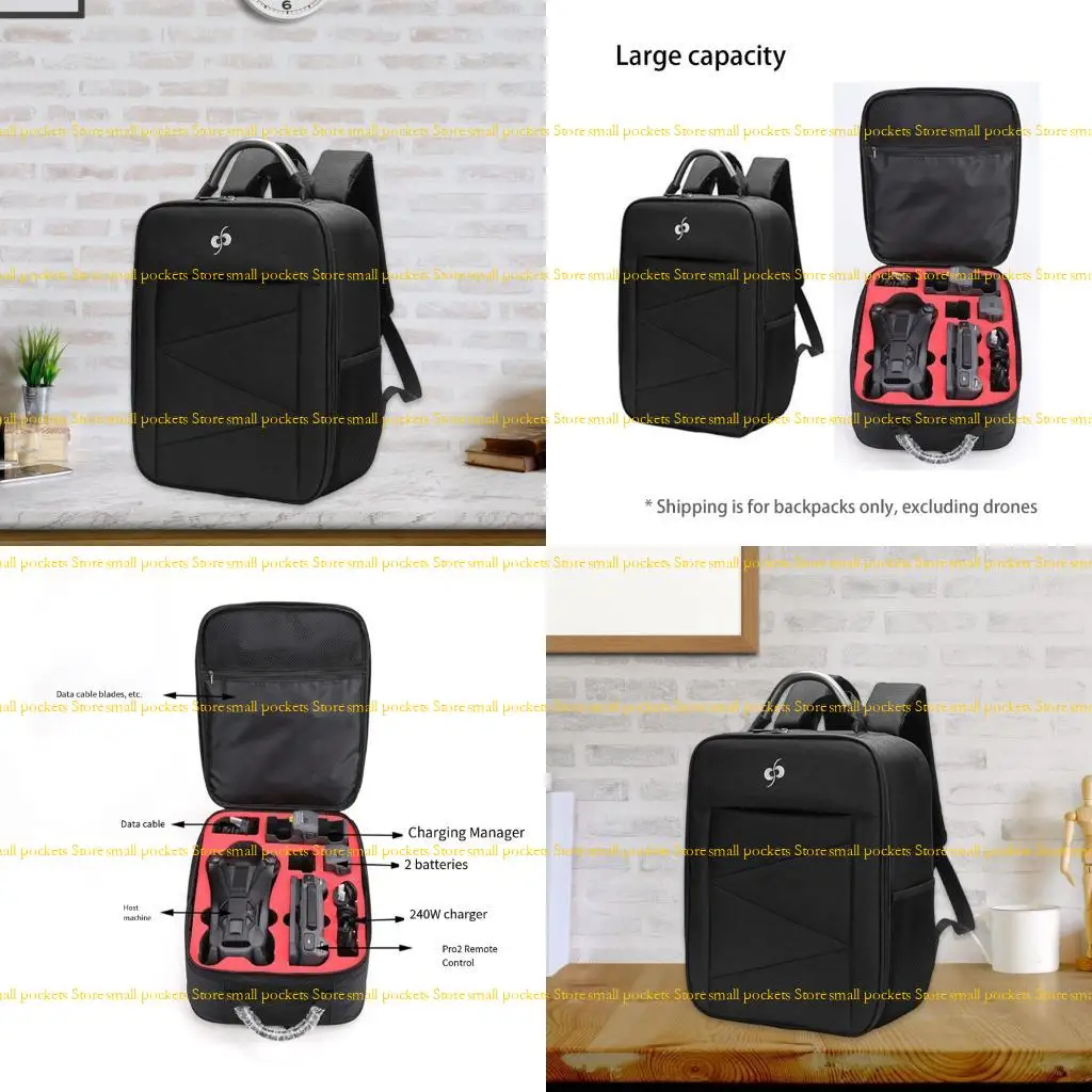 Saco armazenamento R1WD para componentes e acessórios UAV Stoarge Backpack