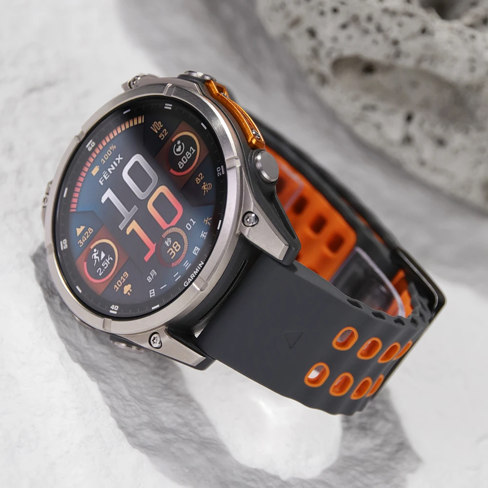 Armband für Garmin tactix8 AMOLED 51 mm Fenix 7X Pro 5X 6X Epix Pro 51 mm Instinct 2 (45 mm) Forerunner 955 Quick Fit 22/26 mm Band