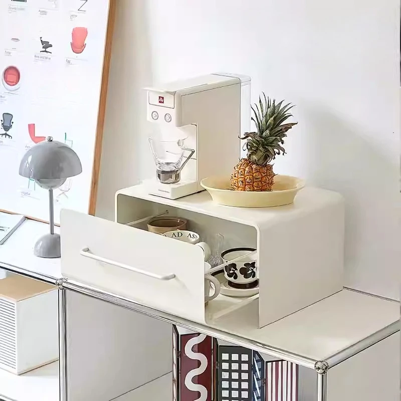 

Многофункциональный органайзер для кофемашины: водонепроницаемый держатель для капсул, подставка для кружек, полка для хранения, выдвижной ящик для кухни