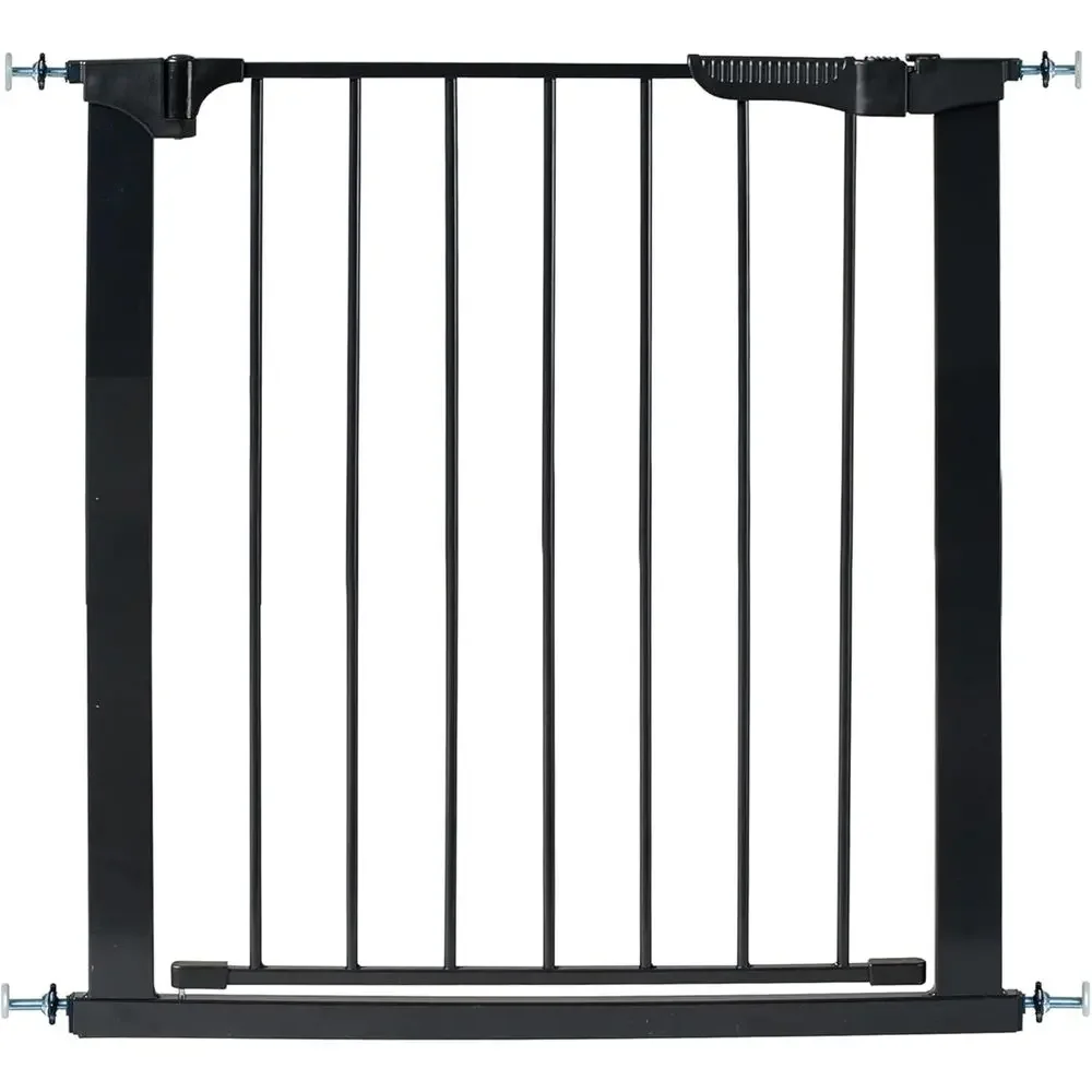 

Self-Closing Magnetic Baby Safety Gate - No Screws or Brackets Needed - Black
