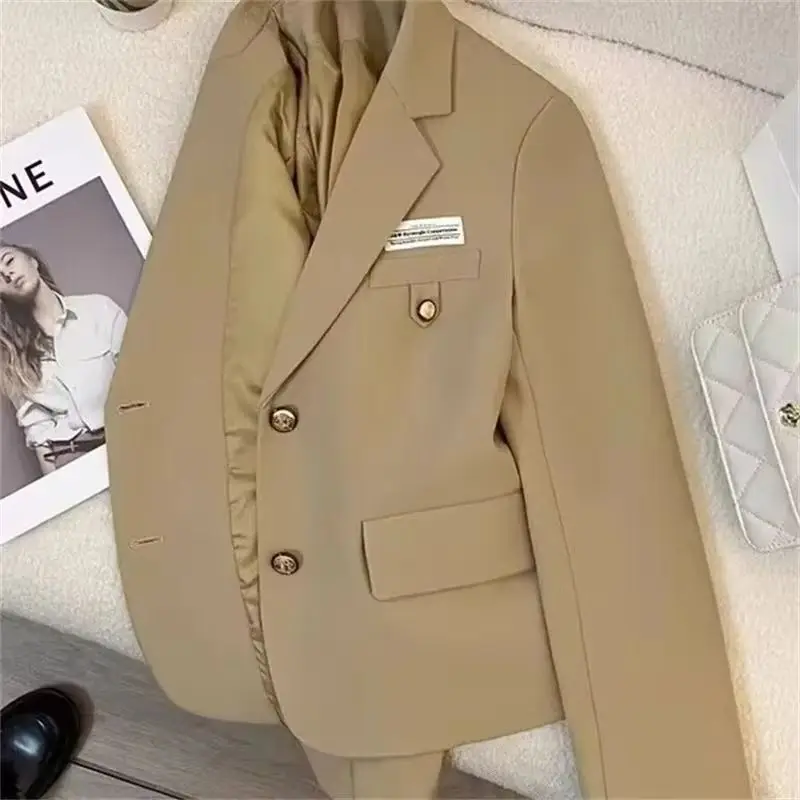 

Fashion Design College Style Casual Jacket Women Suit Jacket New 2026 Spring Autumn Suit Top Versatile Suit Coat Female Blazer