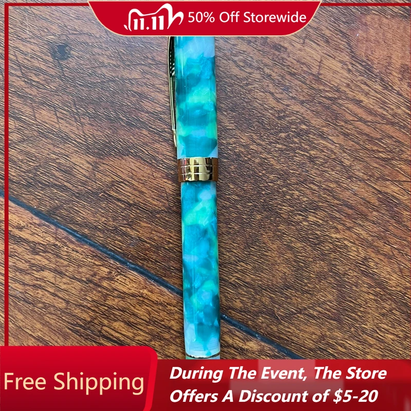 

Low Discount 2025 Jinhao Fountain Pens 0.38mm/0.5mm Large Capacity Store Long Knife Nib with Converter Ink Pen Kawaii Stationery