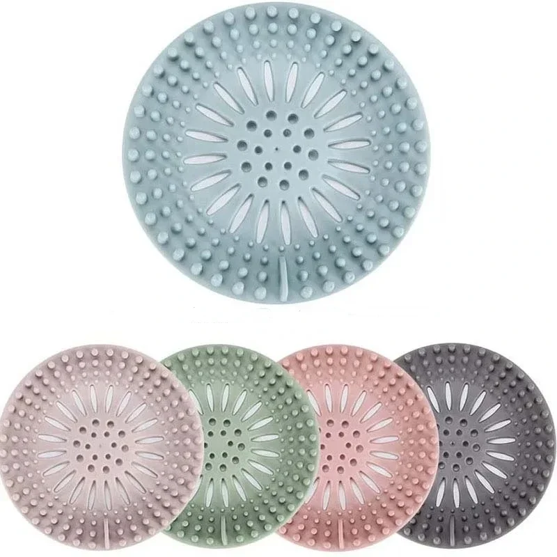 

Sink Sewer Filter Shower Drain Strainers Bathtub Stopper Silicone Sink Plug Cover Hair Catchers Bathroom Universal Hair Filter