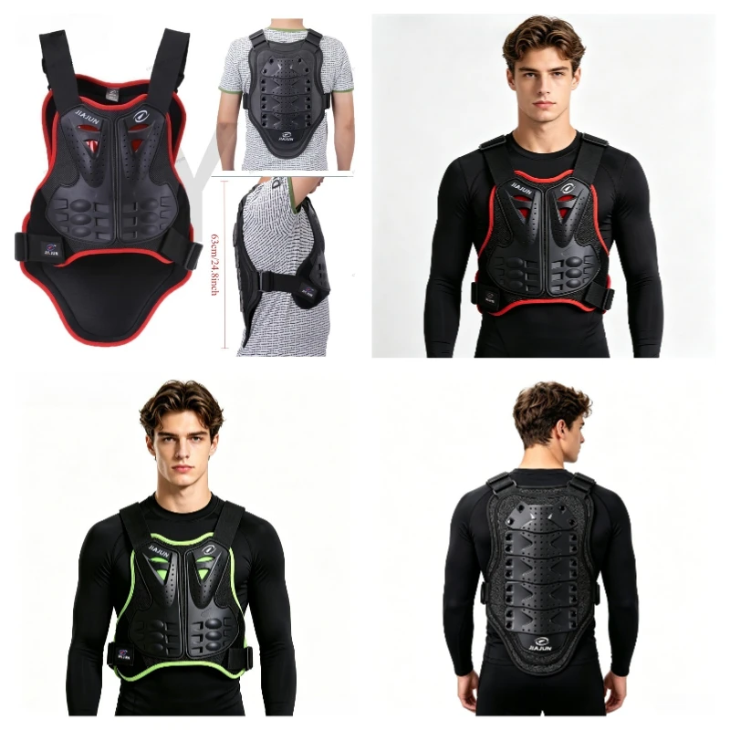 Adult Chest Back Protection Vest Outdoor Driving Motorcycle Dirt Bike Body Armor Protective Gear for Off-road Motorcycle