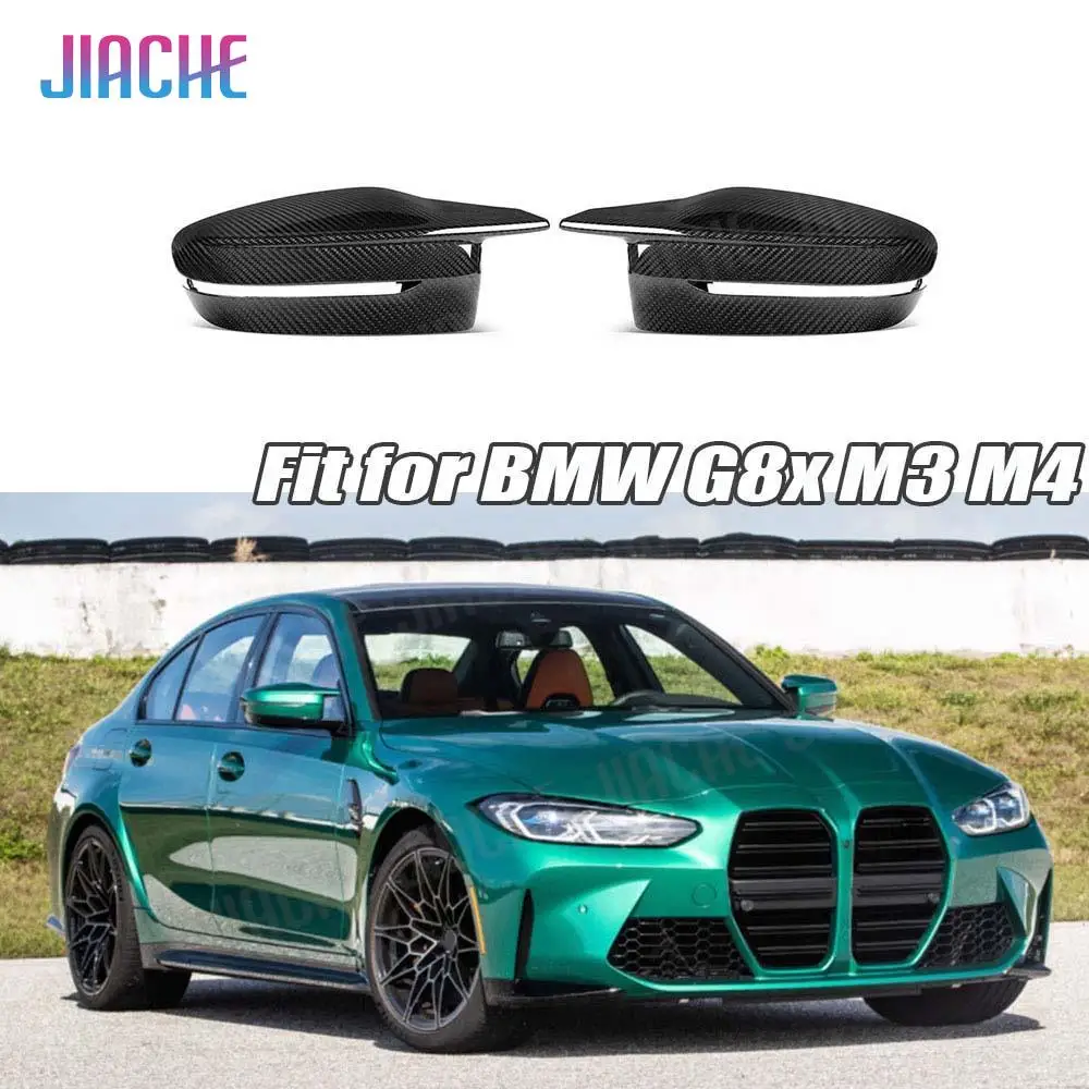 

for BMW 3 4 Series G80 M3 G82 G83 M4 2021+ Dry Carbon Fiber Rearview Mirror Cover Replacement Car Styling