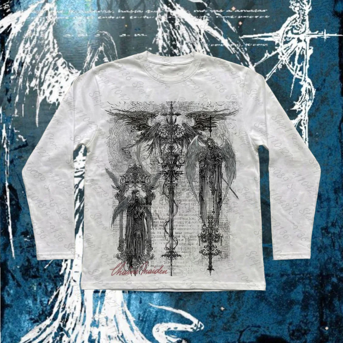 Goth Women Top Y2k Clothes Women Graphic Tees Y2k Tops Shoujo Girl Style Graphic T Shirts Aesthetic Clothing 90s Vintage Clothes