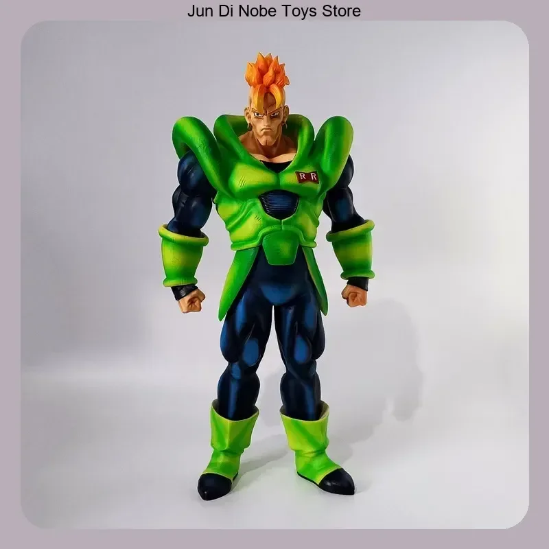 Android 16 Dragon Ball Red Hair Standing Pose PVC Figure Statue 41cm, Desktop Decoration Gift